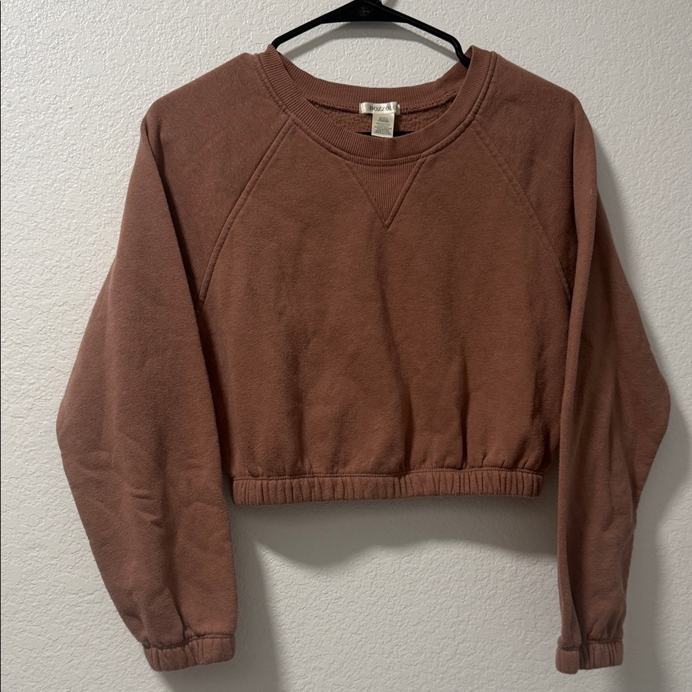 Mojave color cropped sweatshirt